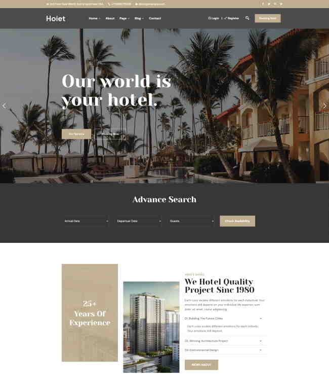 酒店在线预订宣传网站模板910-网页模板在线模板-学习笔记-橙子系统站